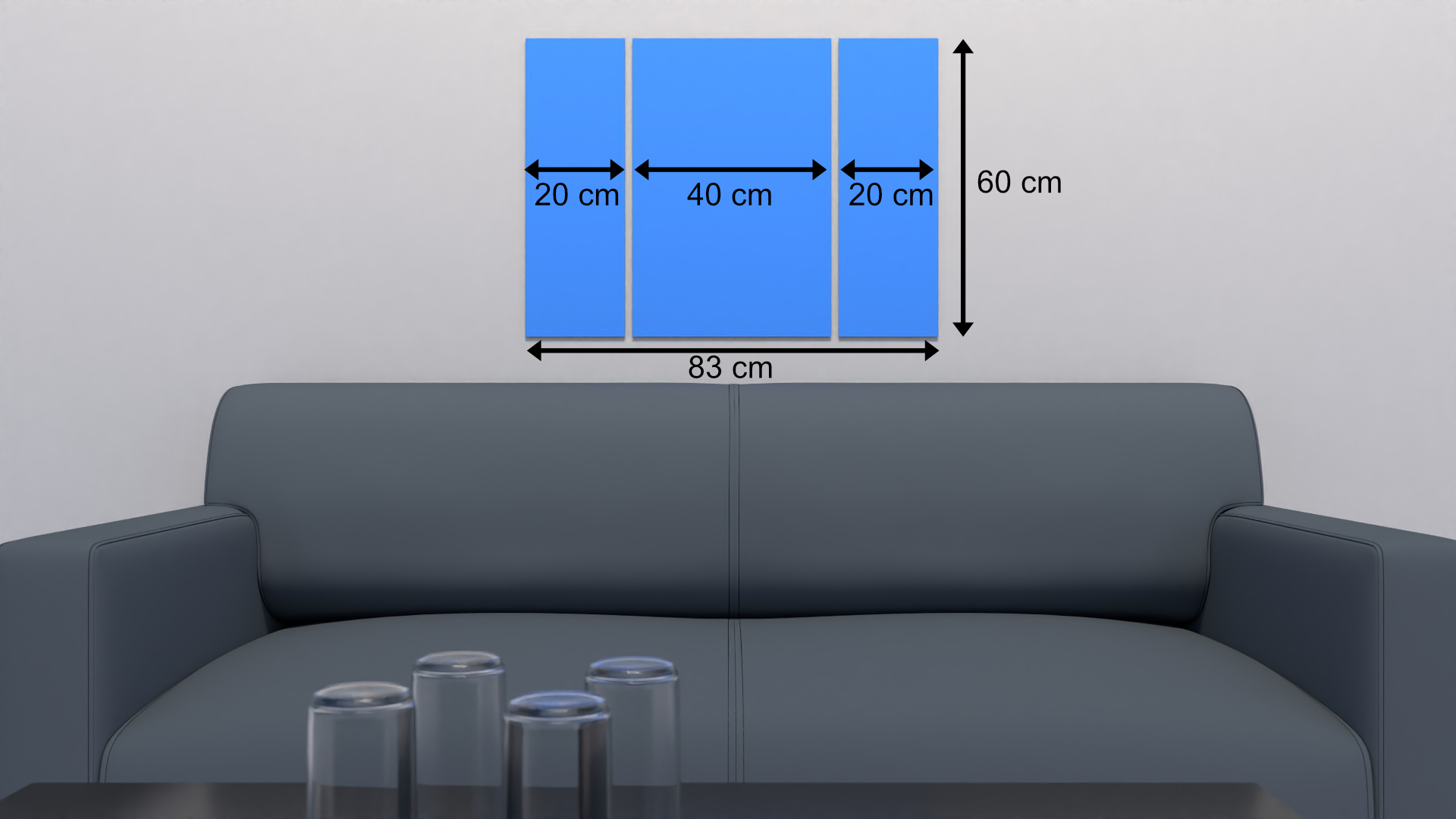 Fine-Art Format 3-teilig 40x60 + 2*20x60