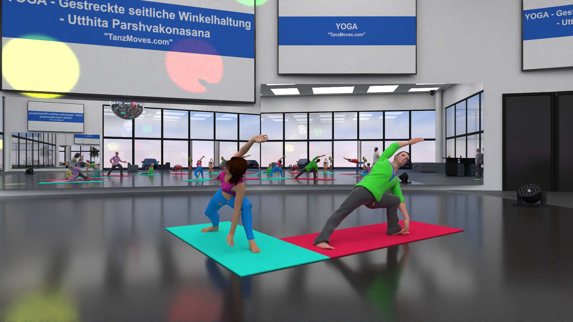 Yoga / Asana - Gestreckte seitliche Winkelhaltung